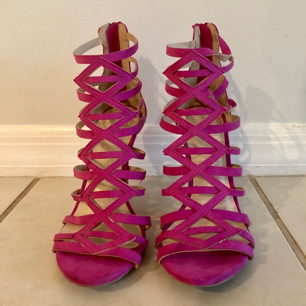 Charlotte Russe Pink Heels. Size:7
